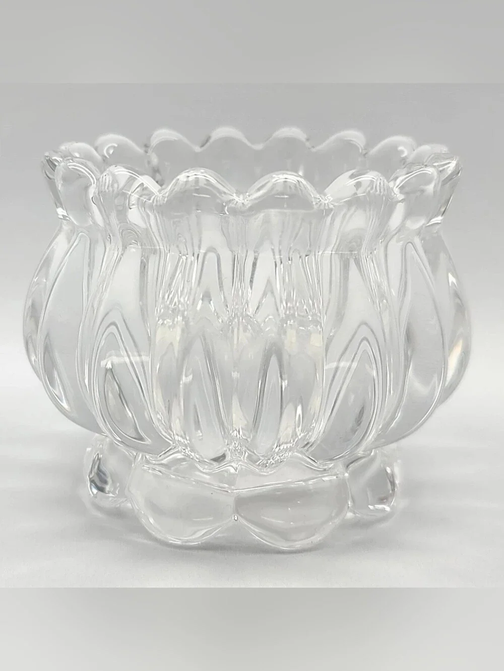 Fitz & Floyd Floral Glass Votive Candle Holder | Vintage